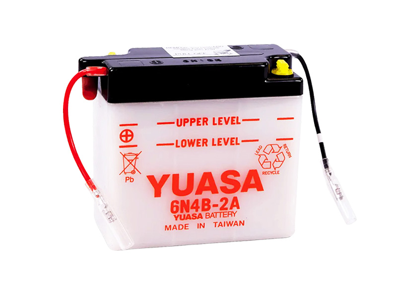 Levně Motobaterie YUASA (originál) 6N4B-2A, 6V, 4Ah