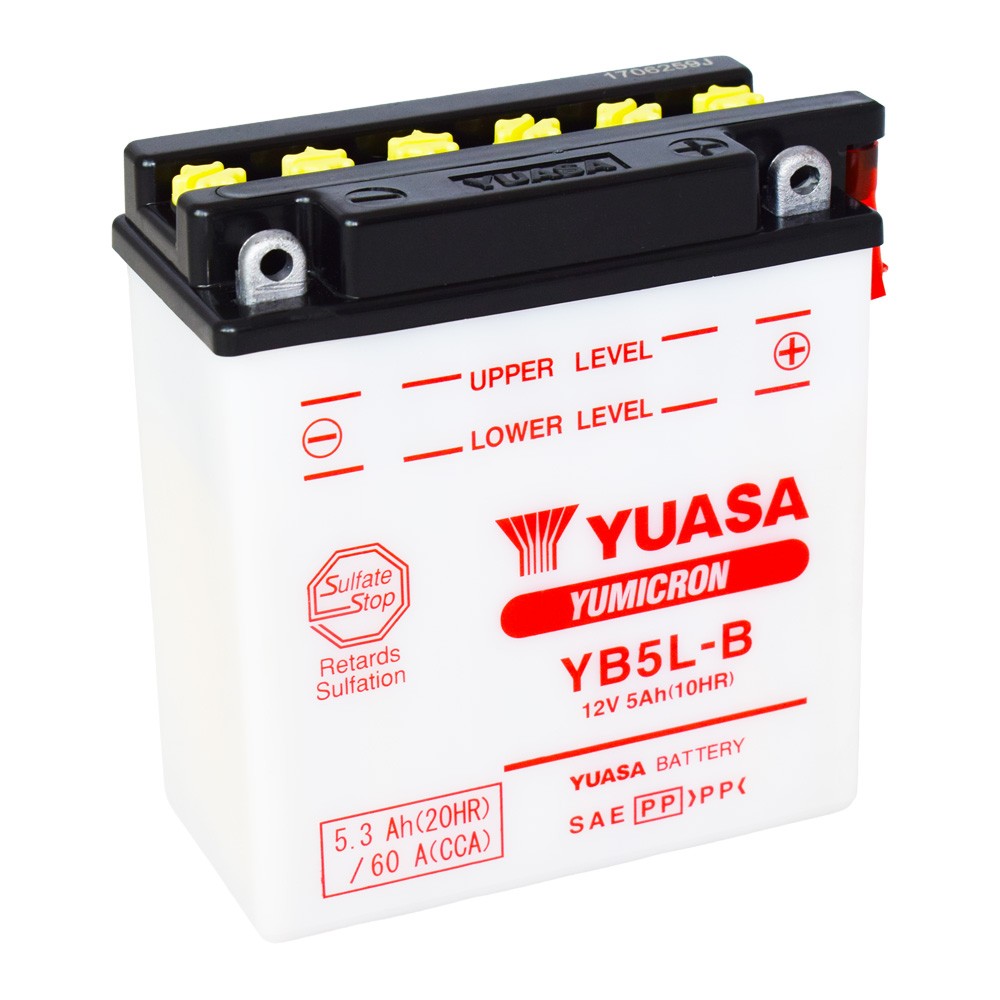 Motobaterie YUASA (originál) YB5L-B, 12V, 5Ah