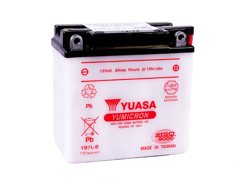 Levně Motobaterie YUASA (originál) YB7L-B, 12V, 8Ah