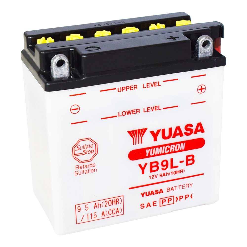 Motobaterie YUASA (originál) YB9L-B, 12V, 9Ah