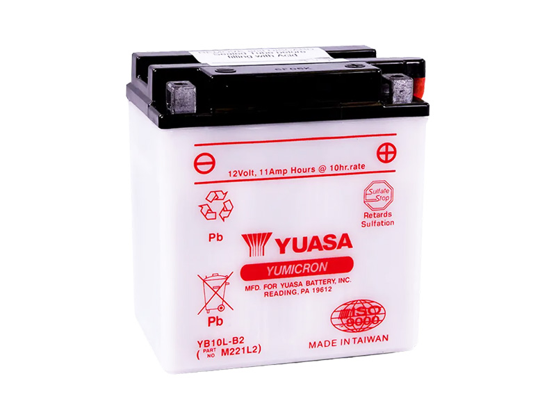 Levně Motobaterie YUASA (originál) YB10L-B2, 12V, 11Ah