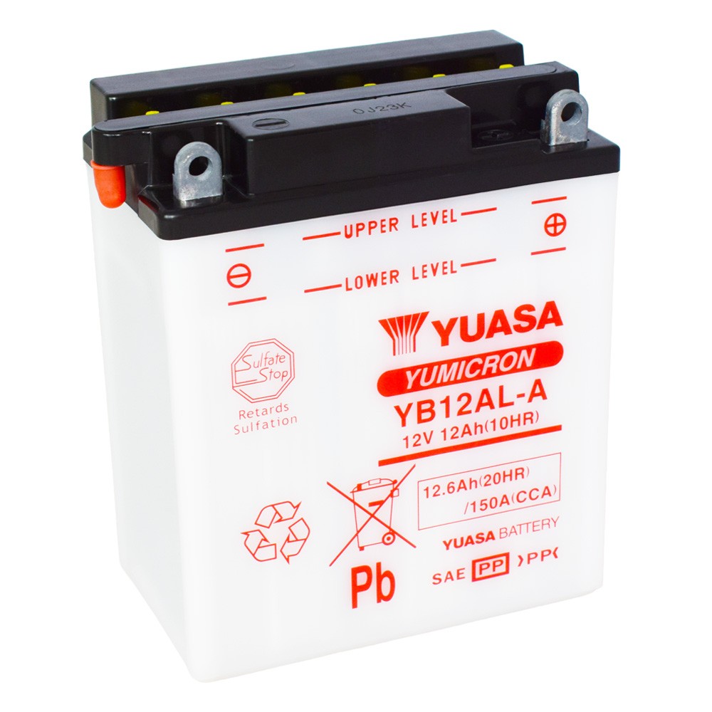 Motobaterie YUASA (originál) YB12AL-A, 12V, 12Ah