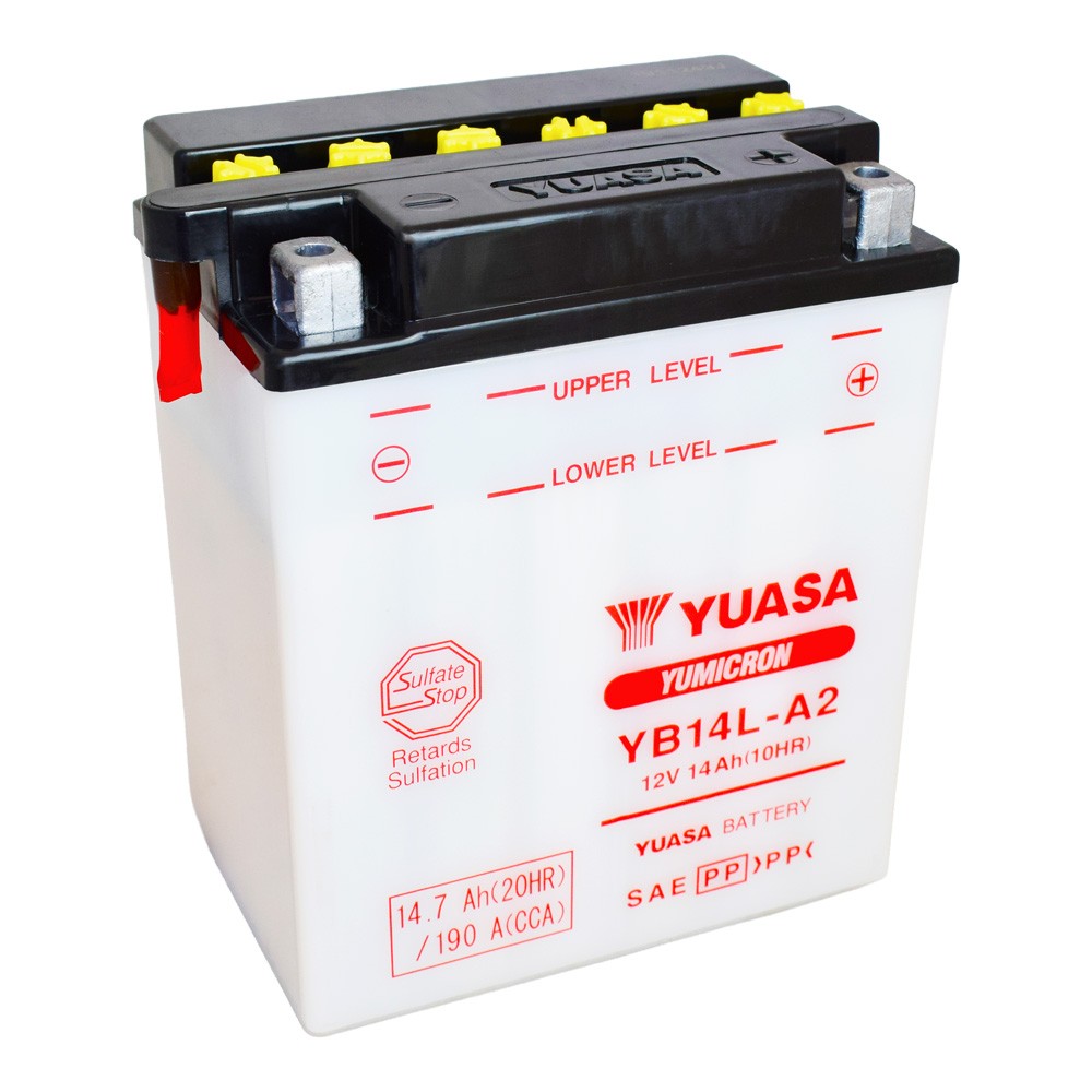 Motobaterie YUASA (originál) YB14L-A2, 12V, 14Ah