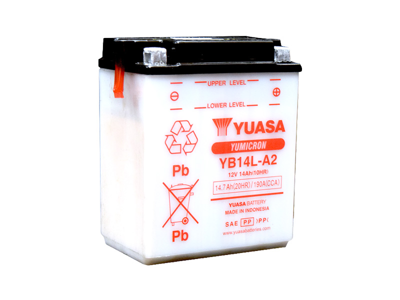 Levně Motobaterie YUASA (originál) YB14L-A2, 12V, 14Ah