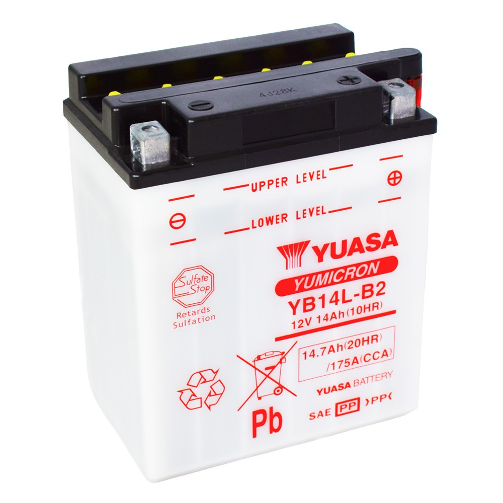 Motobaterie YUASA (originál) YB14L-B2, 12V, 14Ah