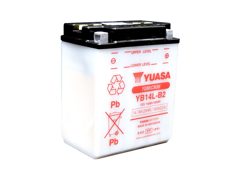 Levně Motobaterie YUASA (originál) YB14L-B2, 12V, 14Ah