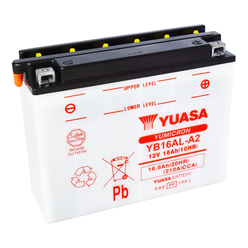 Motobaterie YUASA (originál) YB16AL-A2, 12V, 16Ah