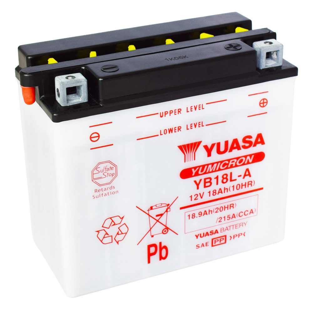 Motobaterie YUASA (originál) YB18L-A, 12V, 18Ah