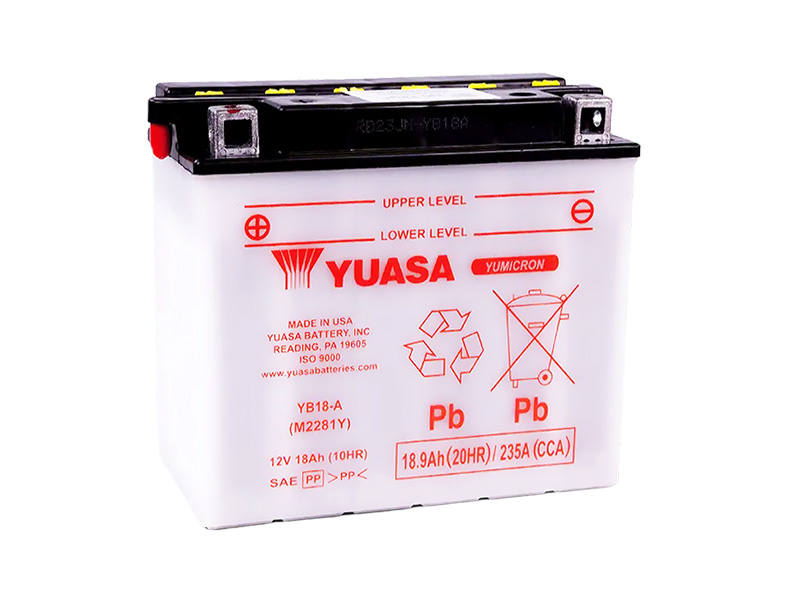 Levně Motobaterie YUASA (originál) YB18-A, 12V, 18Ah