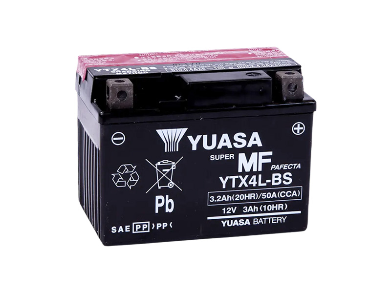 Levně Motobaterie YUASA (originál) YTX4L-BS, 12V, 3Ah