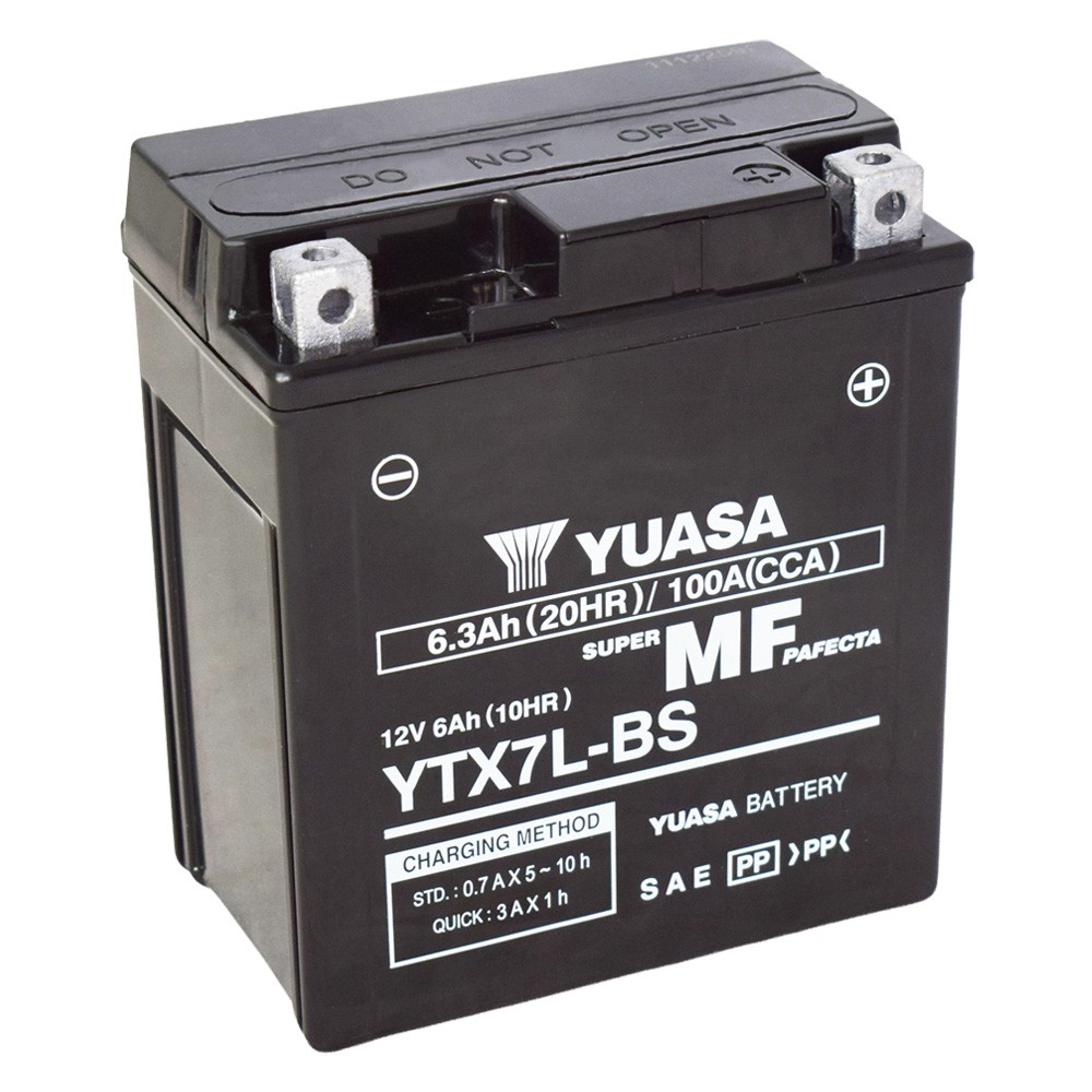 Motobaterie YUASA (originál) YTX7L-BS, 12V, 6Ah