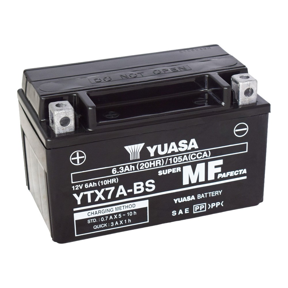 Motobaterie YUASA (originál) YTX7A-BS, 12V, 6Ah