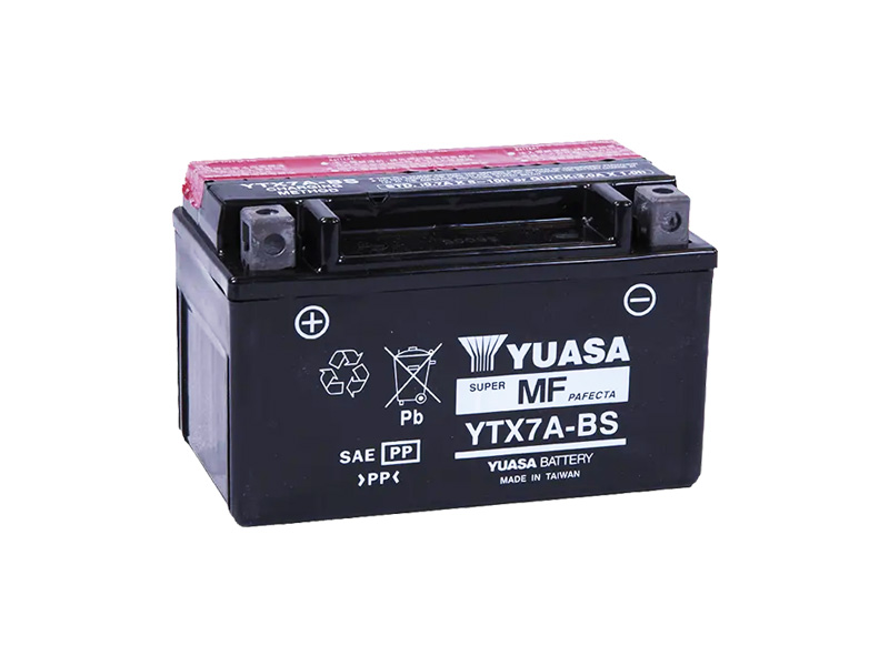 Levně Motobaterie YUASA (originál) YTX7A-BS, 12V, 6Ah