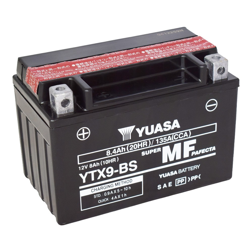Motobaterie YUASA (originál) YTX9-BS, 12V, 8Ah