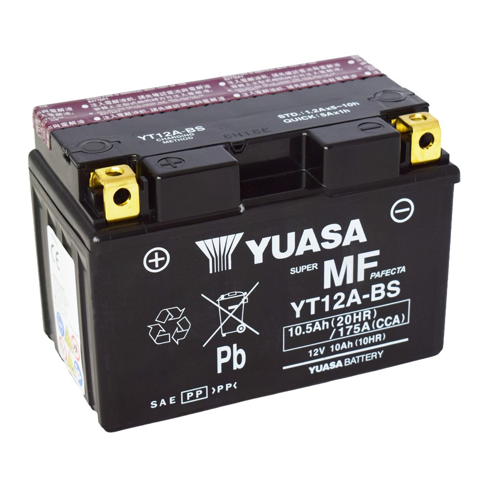 Motobaterie YUASA (originál) YT12A-BS, 12V, 10Ah