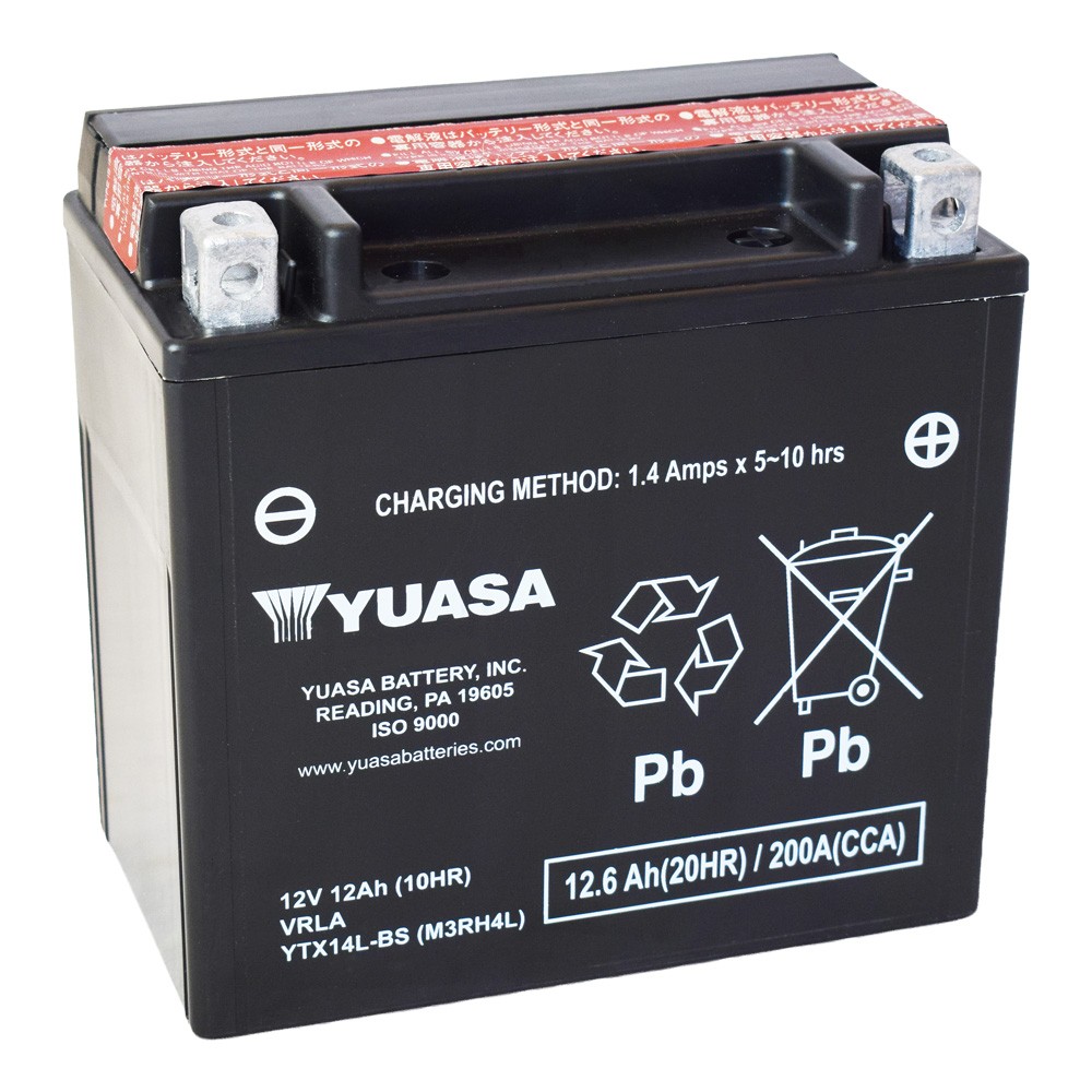 Motobaterie YUASA (originál) YTX14L-BS, 12V, 12Ah