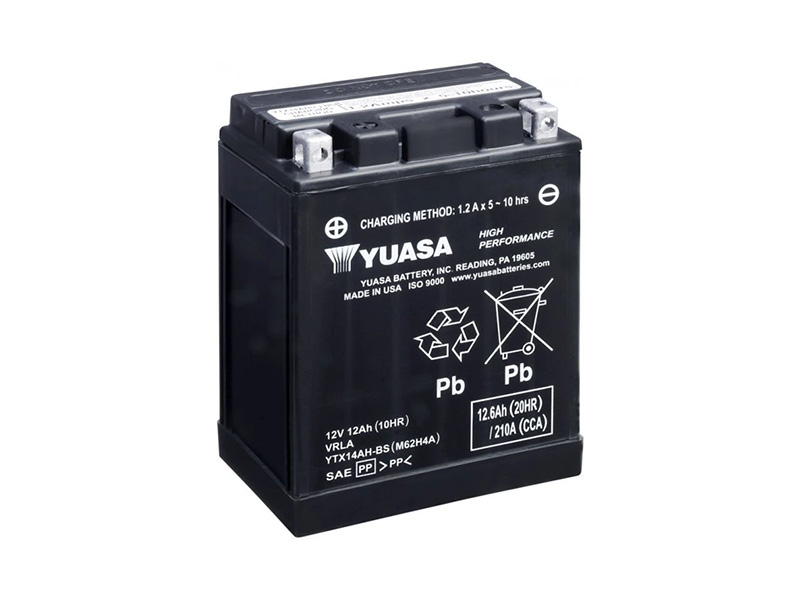 Levně Motobaterie YUASA (originál) YTX14AH-BS, 12V, 12Ah