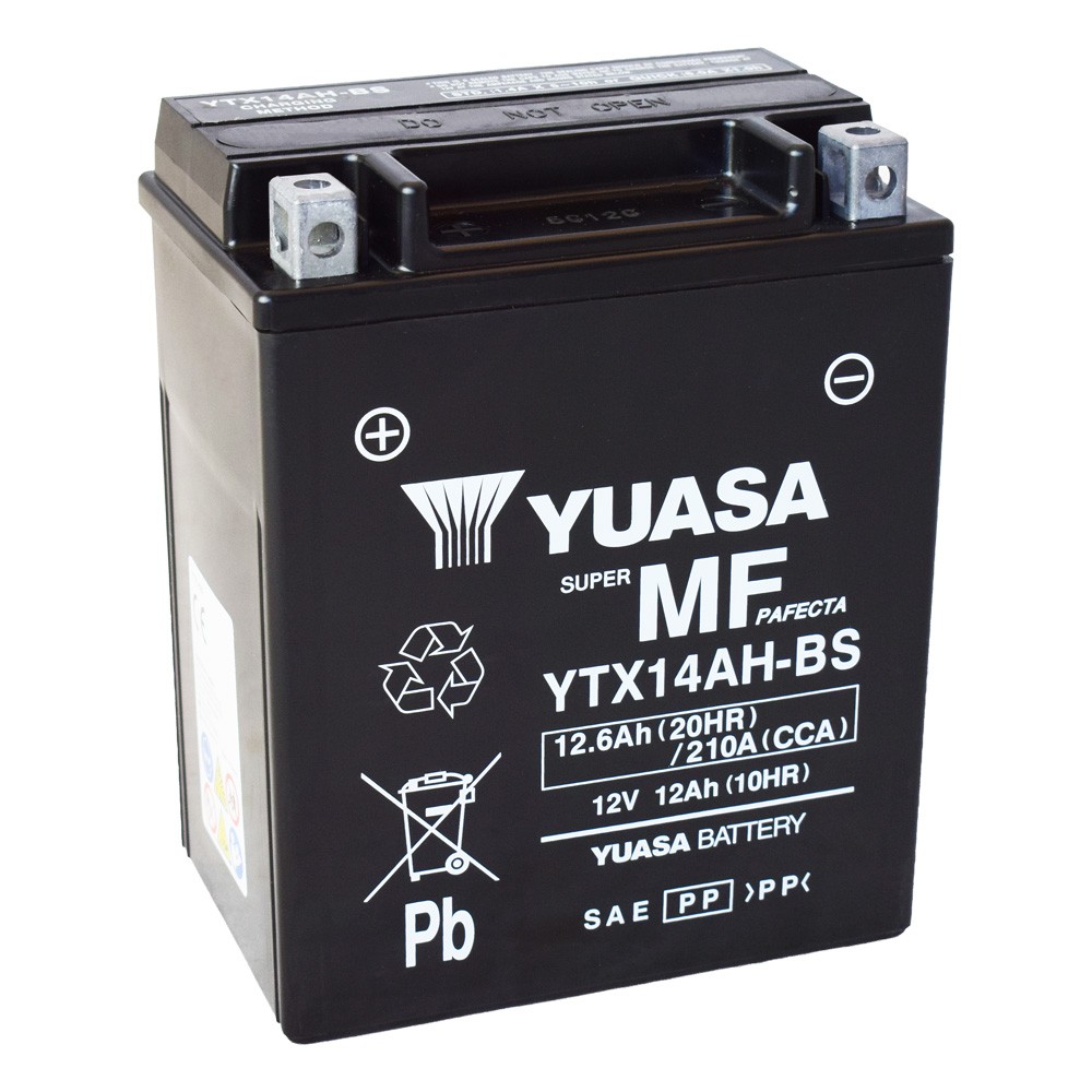 Motobaterie YUASA (originál) YTX14AH-BS, 12V, 12Ah