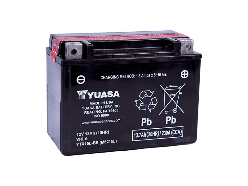 Levně Motobaterie YUASA (originál) YTX15L-BS, 12V, 13Ah
