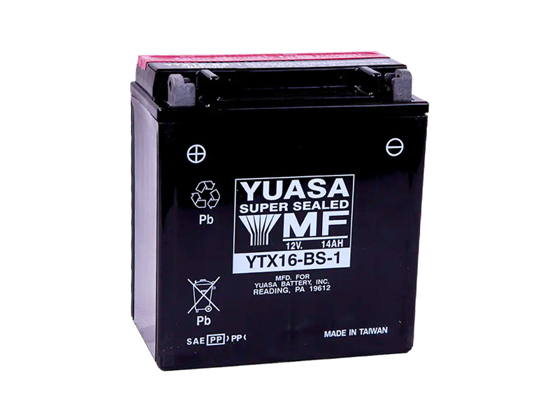 Levně Motobaterie YUASA (originál) YTX16-BS-1, 12V, 14Ah