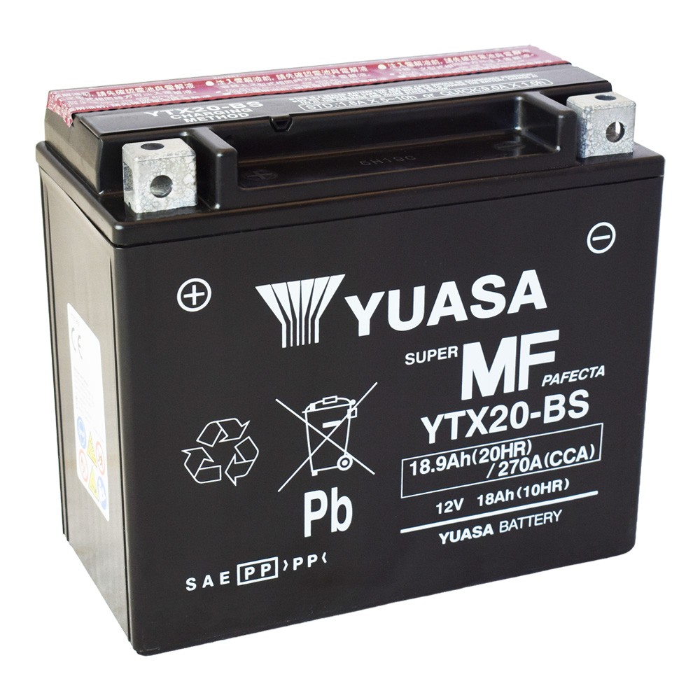 Motobaterie YUASA (originál) YTX20-BS, 12V, 18Ah