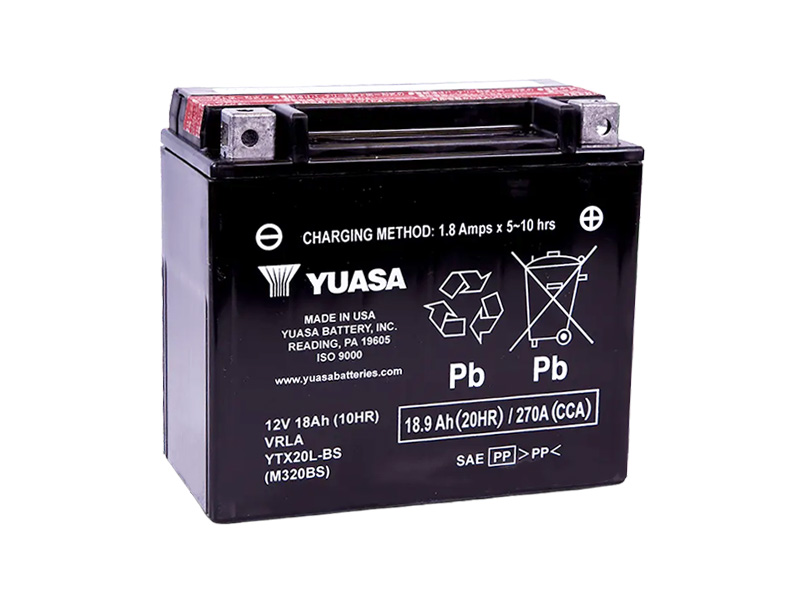 Levně Motobaterie YUASA (originál) YTX20L-BS, 12V, 18Ah