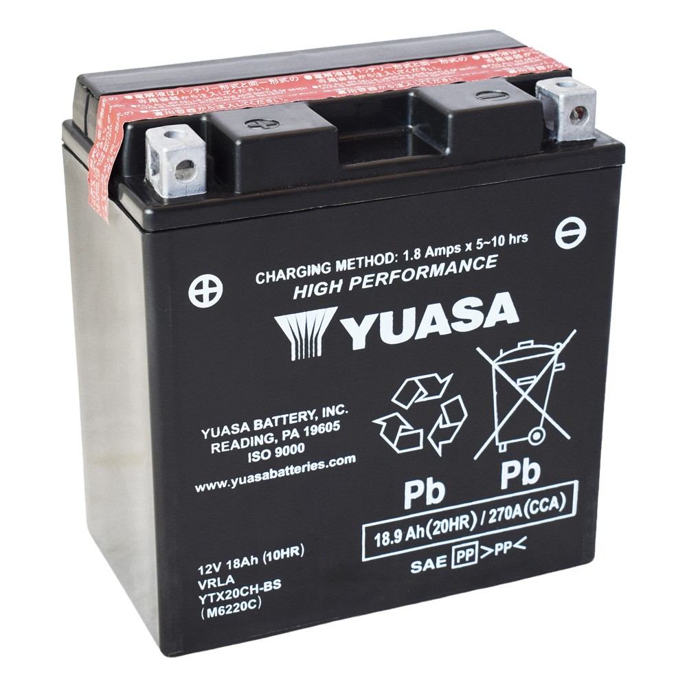 Motobaterie YUASA (originál) YTX20CH-BS, 12V, 18Ah