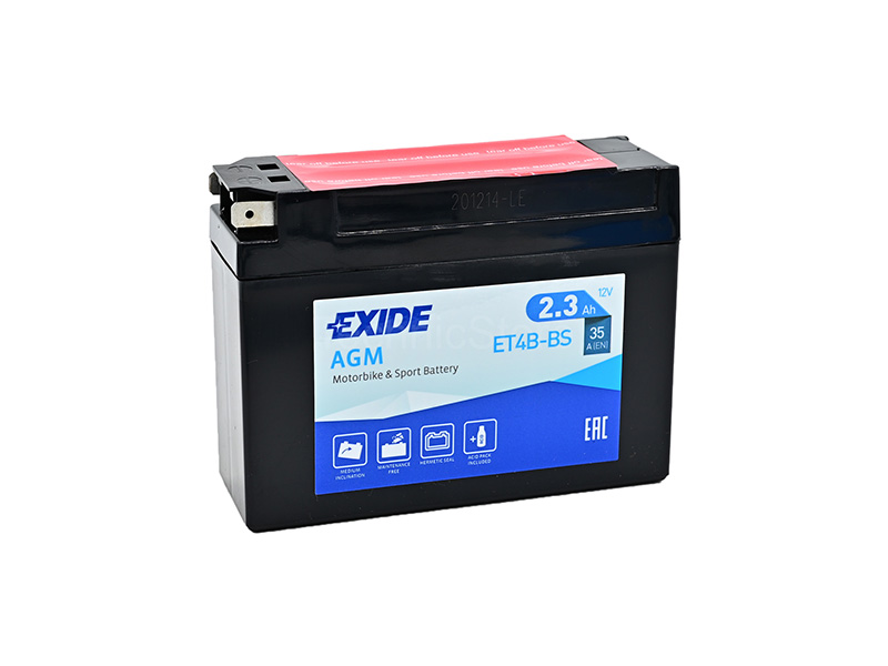 Levně Motobaterie EXIDE ET4B-BS, 12V, 2.3Ah, 35A