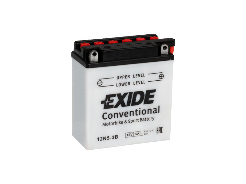 Levně Motobaterie EXIDE BIKE Conventional 5Ah, 12V, 12N5-3B / EB5L-B