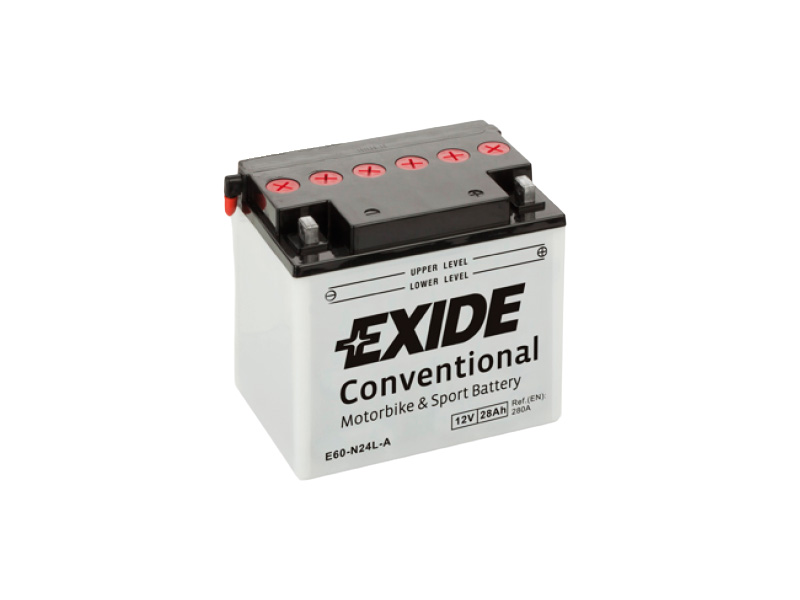 Levně Motobaterie EXIDE BIKE Conventional 28Ah, 12V, E60-N24L-A