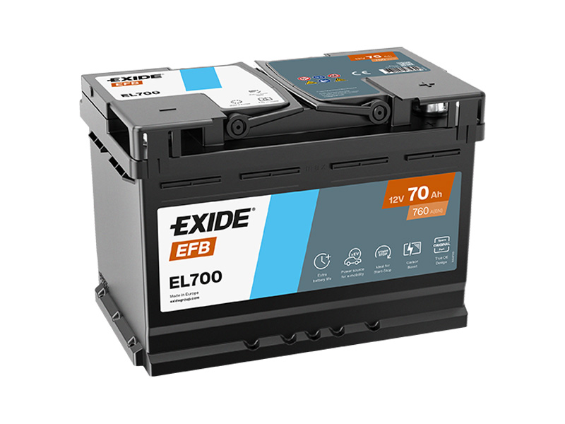 Levně Exide Start-Stop EFB 12V 70Ah 720A EL700