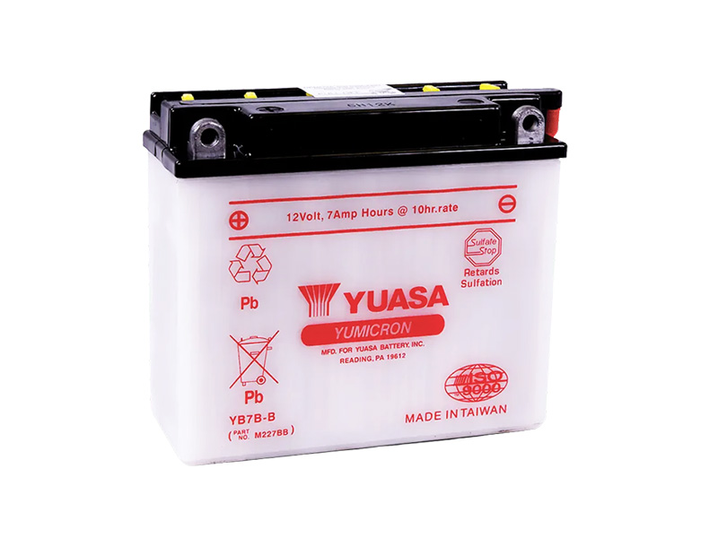 Levně Motobaterie YUASA (originál) YB7B-B, 12V, 7Ah