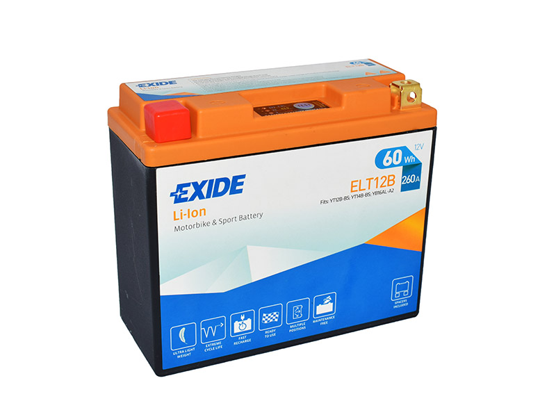 Levně Motobaterie EXIDE BIKE Li-Ion 5Ah, 12V, ELT12B