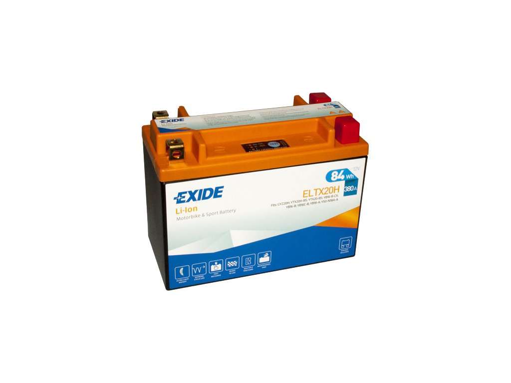 Levně Motobaterie EXIDE BIKE Li-Ion 7Ah, 12V, ELTX20H