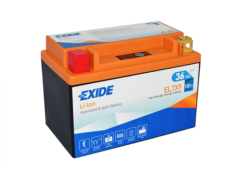 Levně Motobaterie EXIDE BIKE Li-Ion 3Ah, 12V, ELTX9