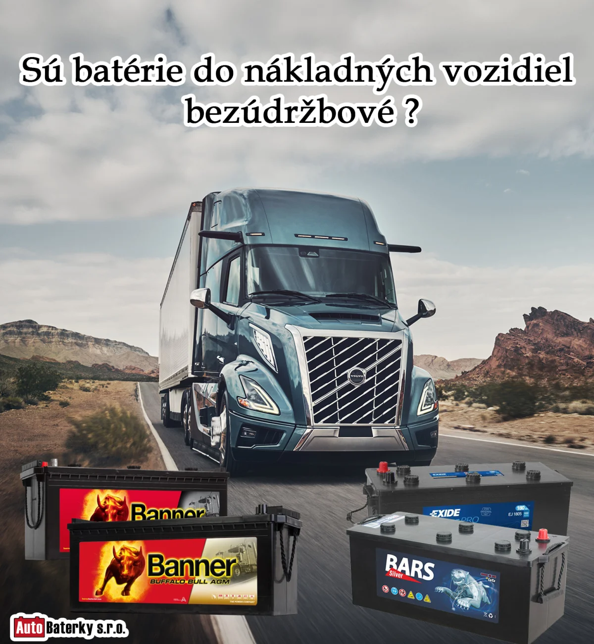 Sú batérie do nákladných vozidiel bezúdržbové ?