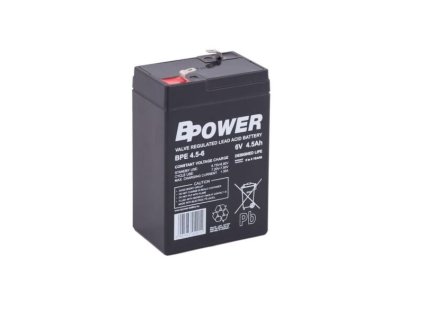 Akumulaotr POWER Olovený akumulátor 6V 4,5Ah AGM