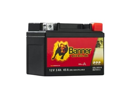Motobatéria Banner Bike Bull GEL BGTX4-3