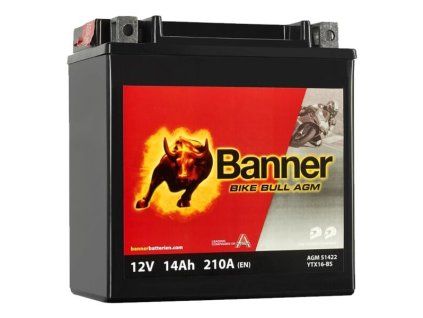 Motobatéria Banner Bike Bull AGM BTX16-BS