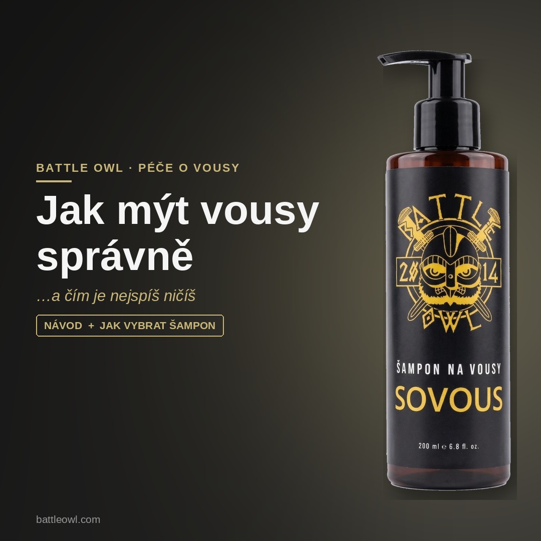 Jak správně mýt vousy a jak vybrat šampon na vousy