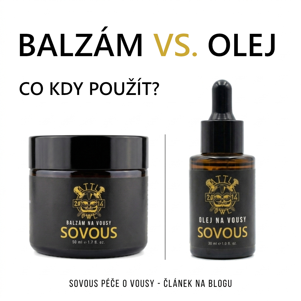 Olej vs. balzám na vousy: jaký je rozdíl a kdy co použít?