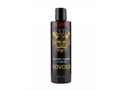 Bylinný šampon s Černým uhlím SOVOUS 250ml