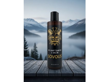 bylinný šampon s uhlím sovous