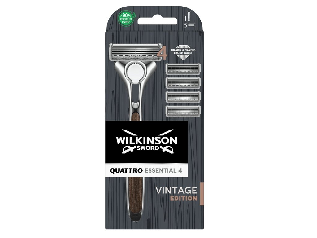 Wilkinson Quattro Essentials 4 Vintage holiaci strojček (W302205300)