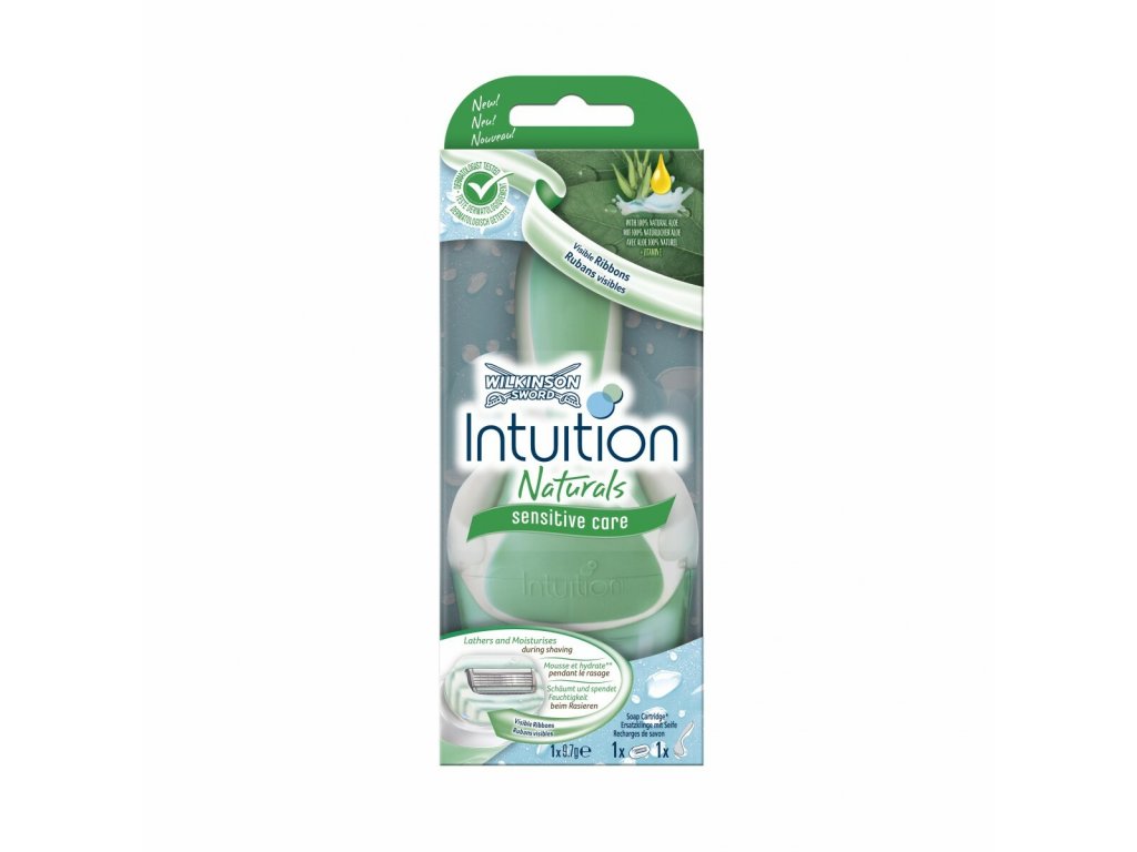 Wilkinson Intuition Naturals Sensitive Care dámsky holiaci strojček + hlavica 1ks