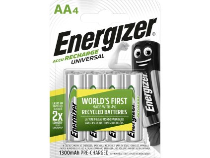 Energizer Universal AA 1300mAh 4ks nabíjacie batérie EHR014