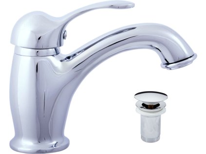 LABE - Umyvadlová baterie s výpustí, Chrom L027.0K, RAV Slezák (Barva Chrom, Rozměr 3,8")