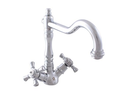 MORAVA RETRO - Dřezová baterie, Chrom MK320.0/8, RAV Slezák (Barva Chrom, Rozměr 3,8")