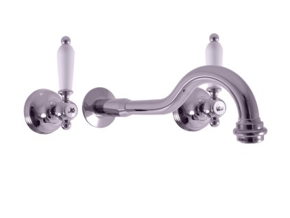 MORAVA RETRO - Umyvadlová baterie podomítková s tělesem, Chrom MK531, RAV Slezák (Barva Chrom)