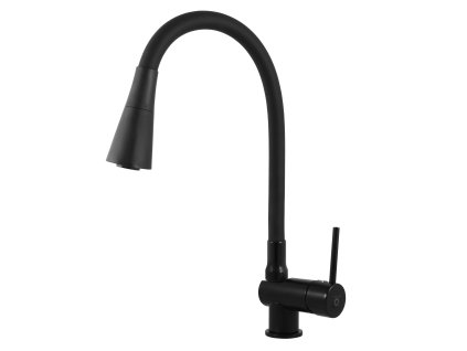 SEINA - Dřezová baterie s flexibilním ramínkem, Černá - matná SE908.0/13CMAT, RAV Slezák (Barva Černá - matná, Rozměr 3,8")